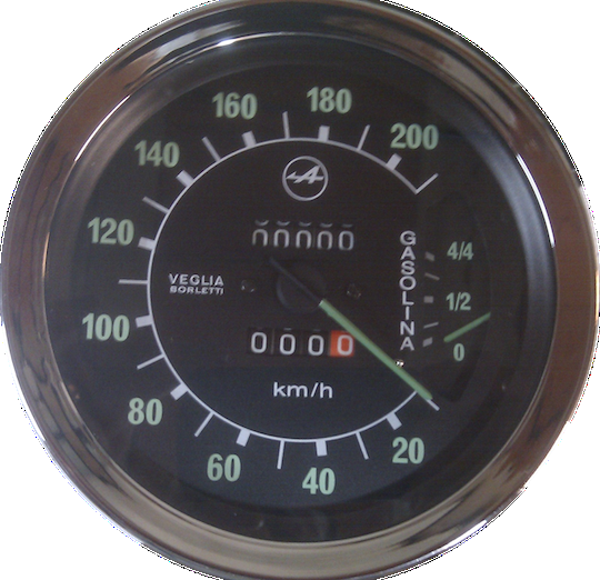 Geschwindigkeitsmesser/Kilometerzähler. Renault Alpine A110