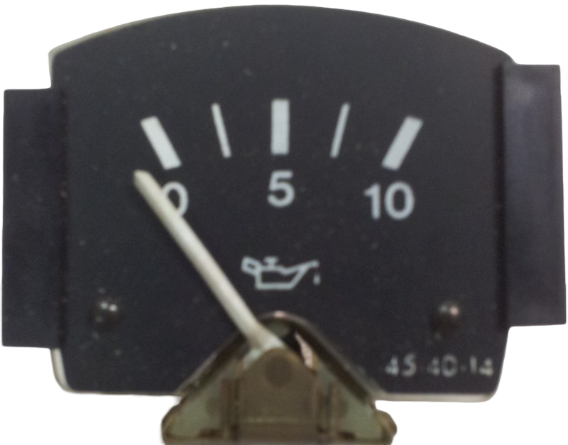 Manómetro. Reloj de presión de aceite