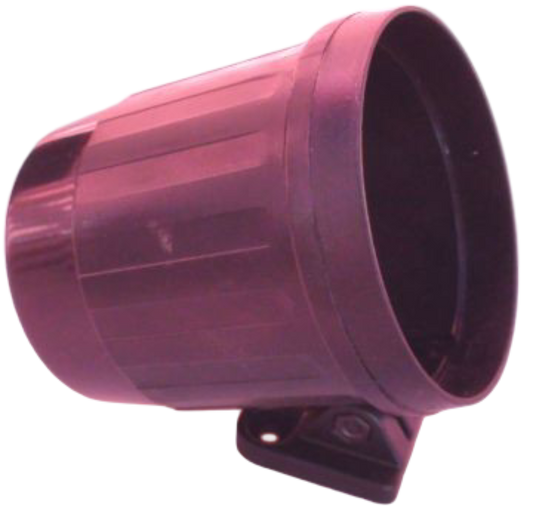 Plastic car gauge hood, 52mm diameter