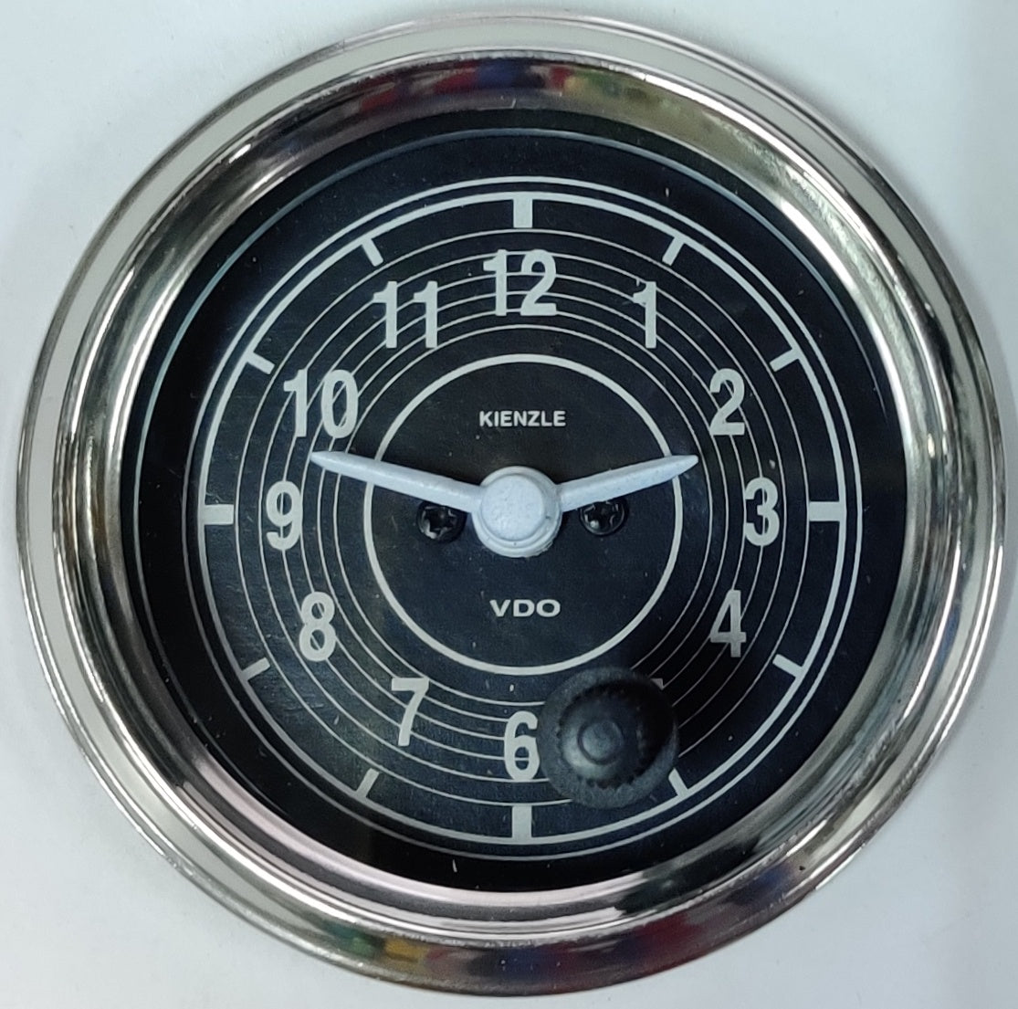 60mm clock. 6V - 12V - 24V Mercedes style