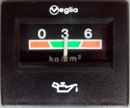 Manómetro. Reloj de presión de aceite Veglia