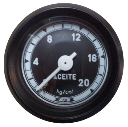 Manómetro. Reloj presión aceite 60mm 0-20 kg/cm2 WALKER VDO AVIS