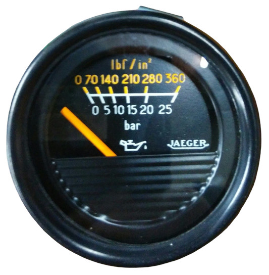 Manómetro. Reloj presión aceite Jaeger 25 bar 24v