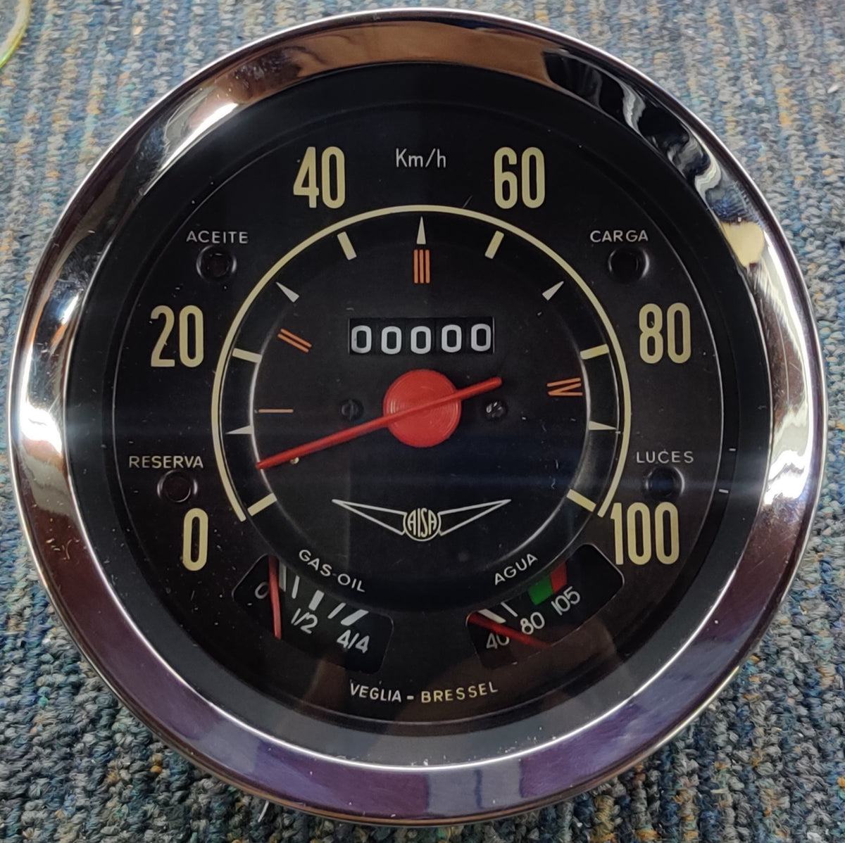 Tachometer/Kilometerzähler. Avia 2500 Veglia-Bressel