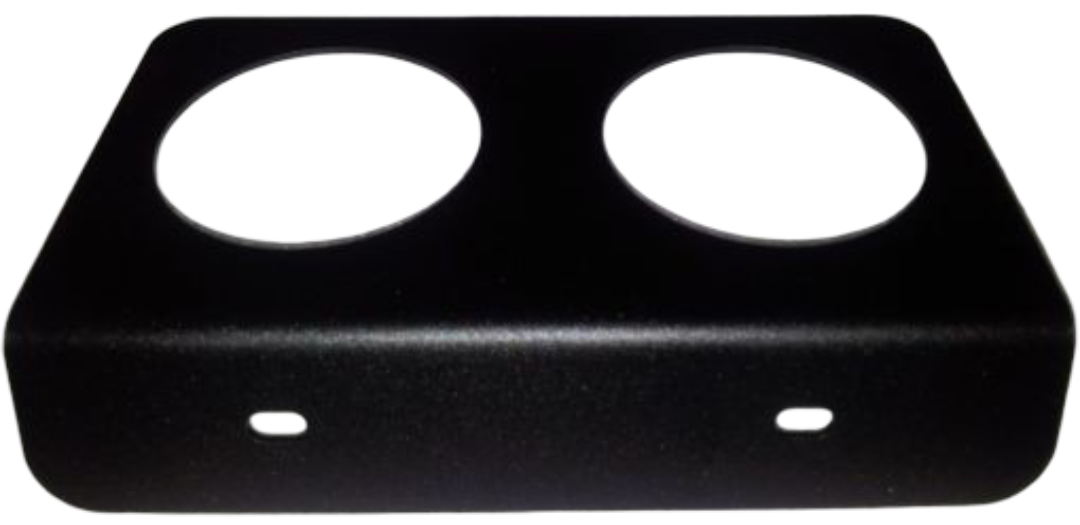 Car gauge holder for 2 52mm gauges