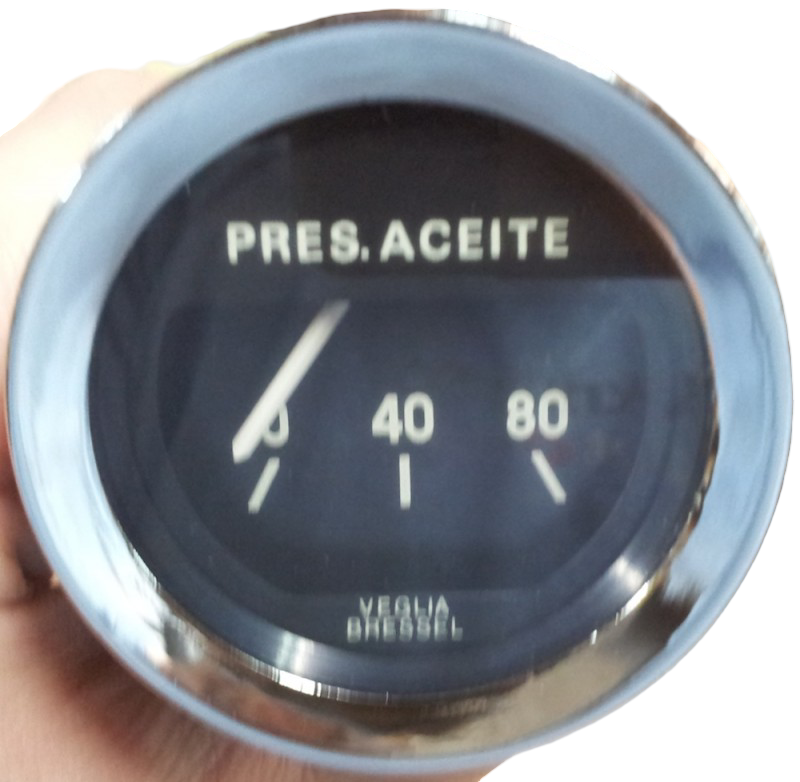 Manómetro. Reloj presión aceite Veglia Bressel 12v