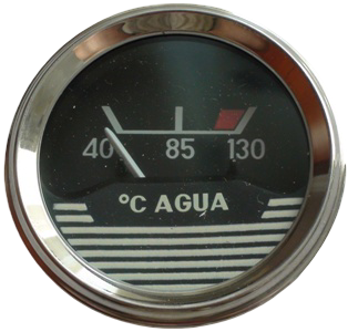 Reloj termómetro temperatura de agua 12 voltios
