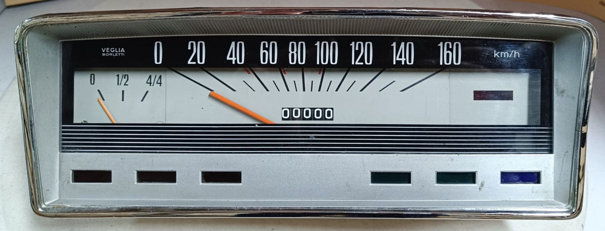 Restored Fiat 124 Instrument Cluster