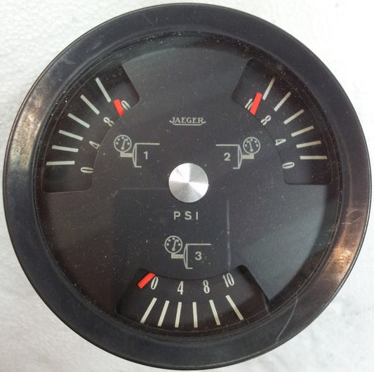24v triple pressure gauge