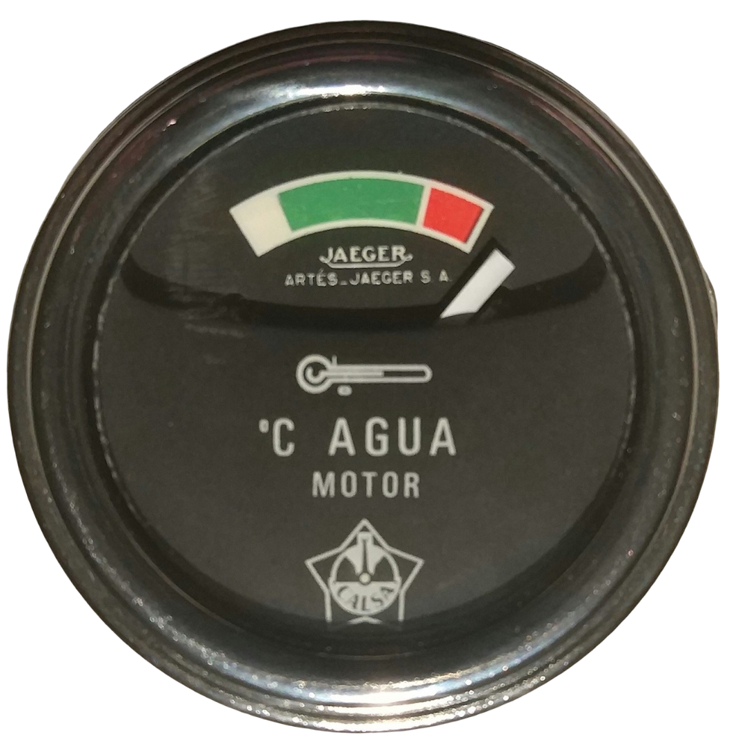 Jaeger 12v Temperature Thermometer Clock