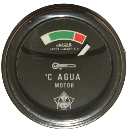 Jaeger 12v Temperature Thermometer Clock