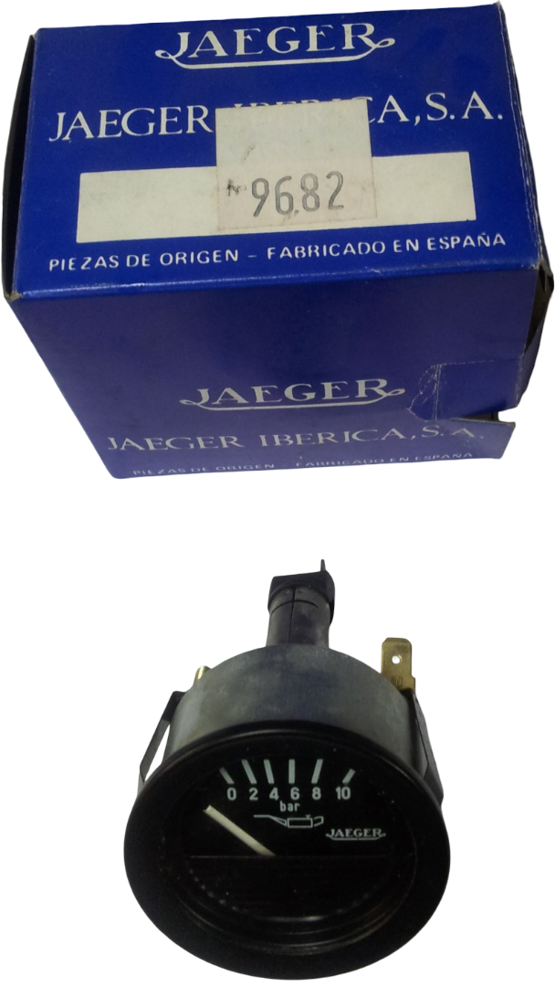 Manómetro. Reloj presión aceite Jaeger 10 bar