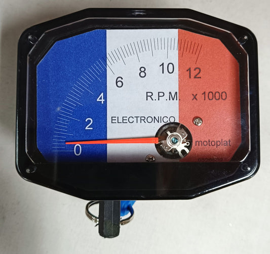 Cuentarrevoluciones Cuentavueltas Motoplat Bandera de Francia 0-12000 rpm por inducción