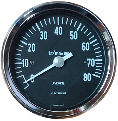 Renault 8 Gordini tachometer