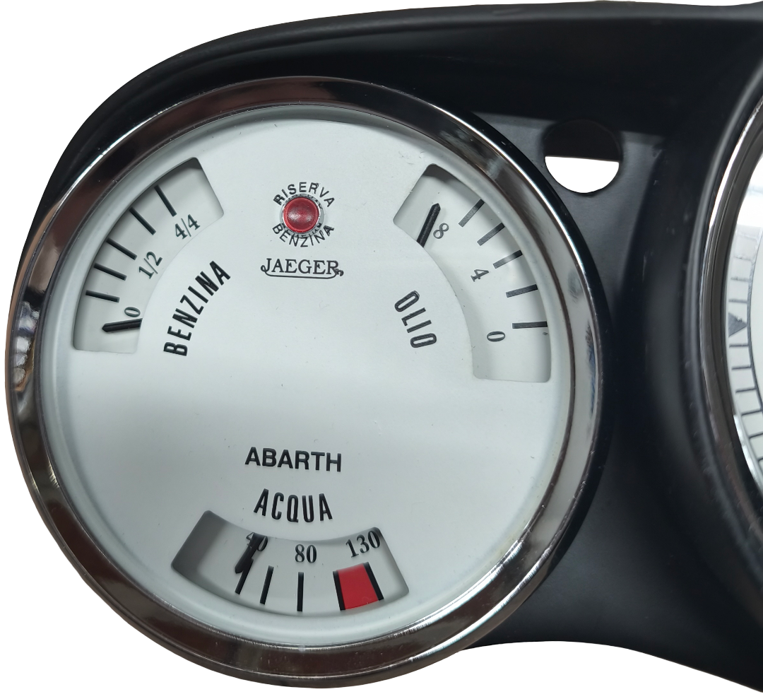 Reloj de gasolina, aceite y temperatura de agua 600 Abarth