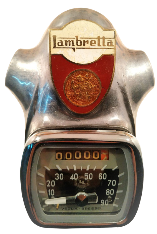 Velocímetro cuentakm. Lambretta con soporte