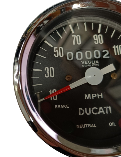 Velocímetro cuentakm. Ducati 350 - 500 SPORT DESMO (Millas)