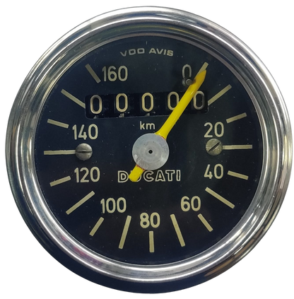Tachometer/Kilometerzähler. Original Ducati Elite, 200, 250 Deluxe