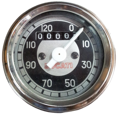 Geschwindigkeitsmesser/Kilometerzähler. Ducati 125