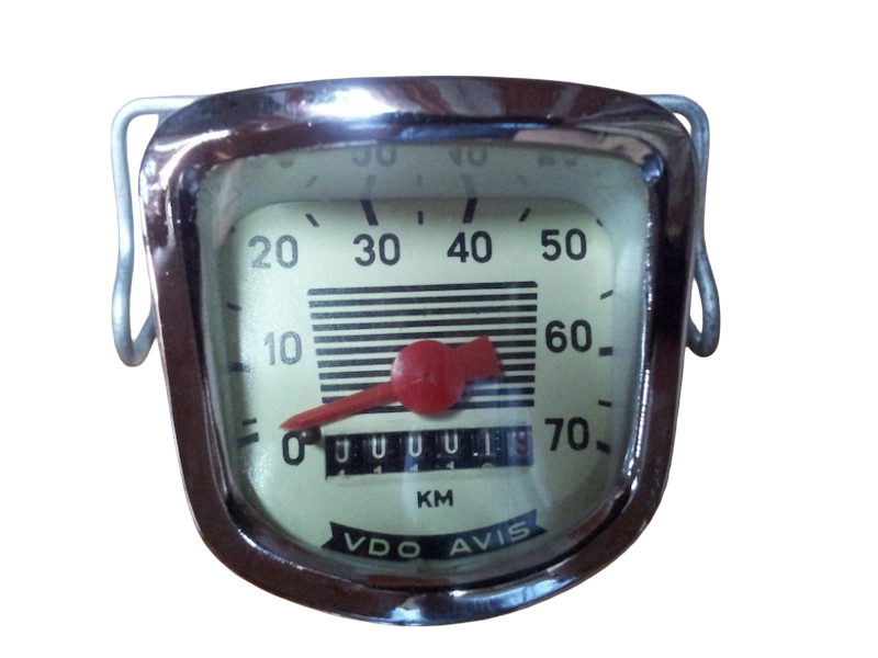 Geschwindigkeitsmesser/Kilometerzähler. Gimson 49cc quadratisch