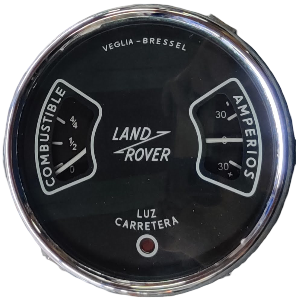 Reloj doble de Combustible y Amperimetro Land Rover