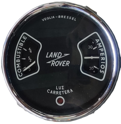 Reloj doble de Combustible y Amperimetro Land Rover