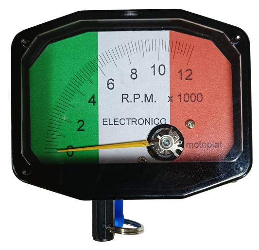 Cuentarrevoluciones cuentavueltas Motoplat Bandera de Italia 0-12000 rpm por inducción
