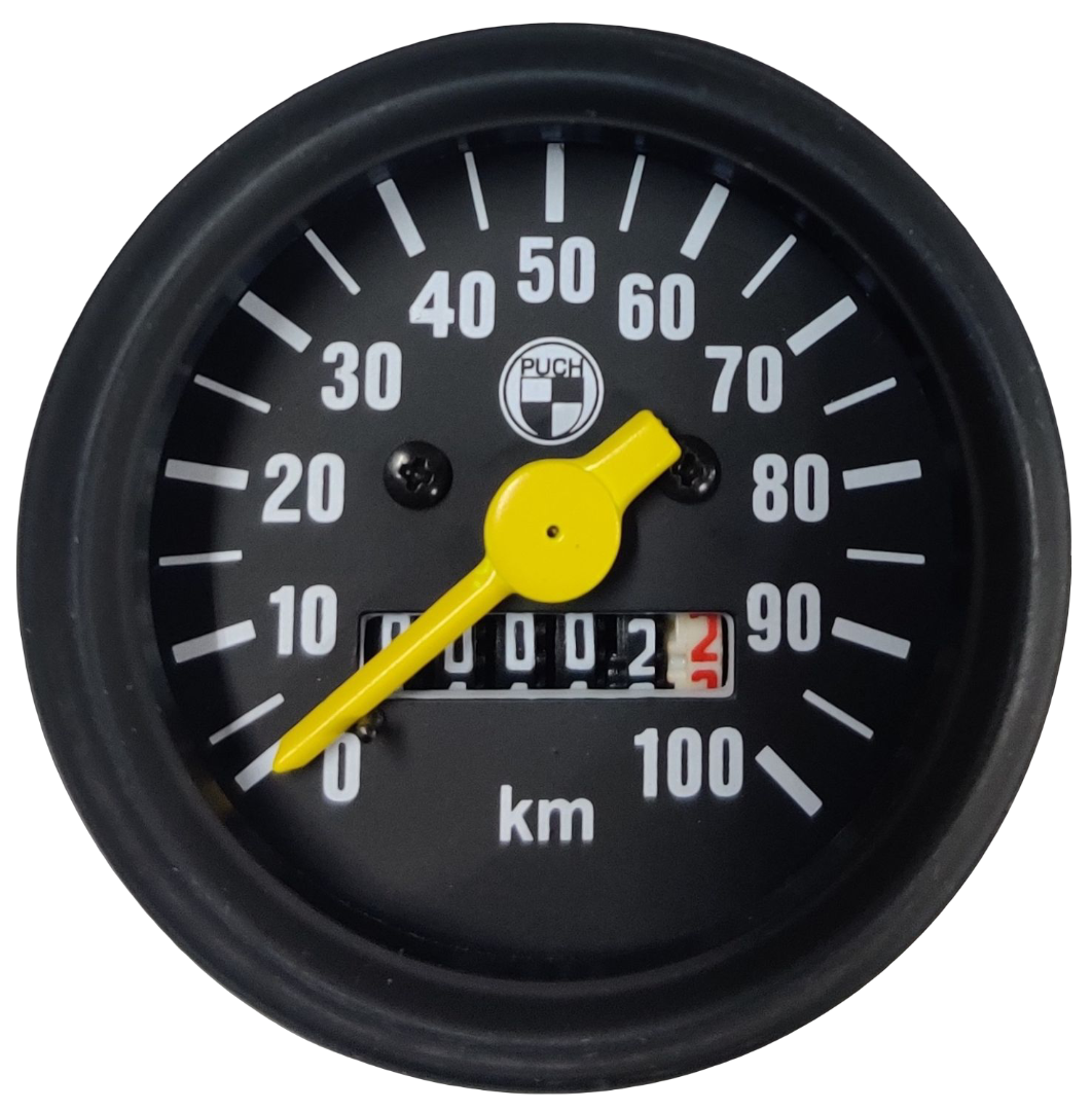 Geschwindigkeitsmesser/Kilometerzähler. Puch Cobra MC75, TT/M82 und X30